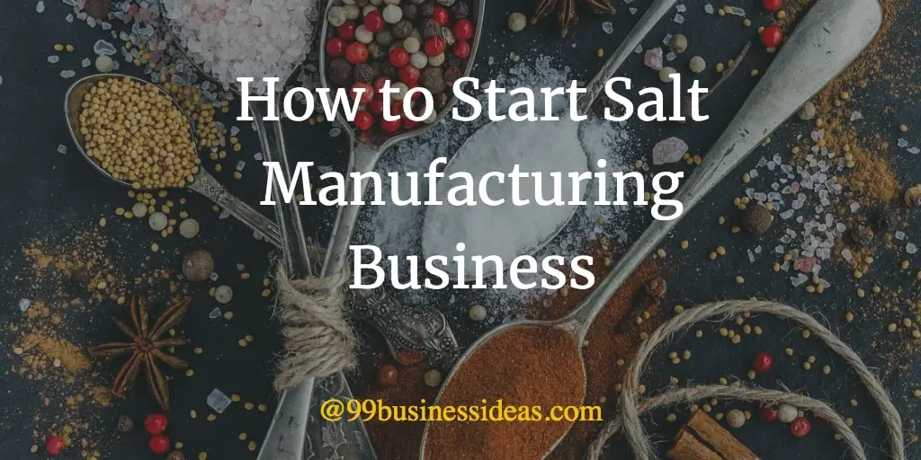 how to start iodized salt manufacturing business