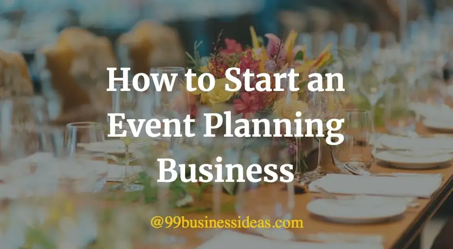 how to start an event planning business from home