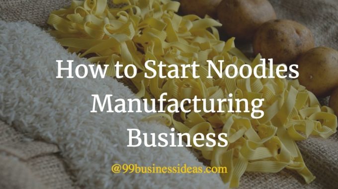 how to start noodles manufacturing business