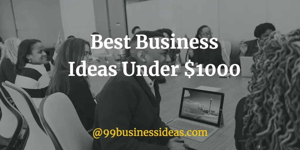 Top 30 Business Ideas Under 1000 You Can Start & Make