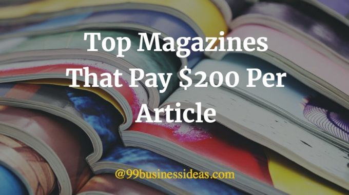 magazines that pay $200 per article