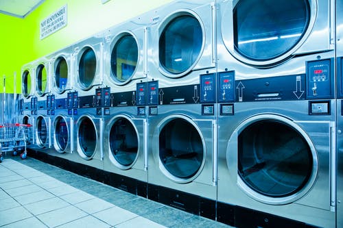 set of laundromat machines