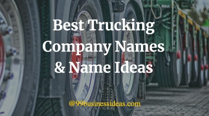 best trucking company names