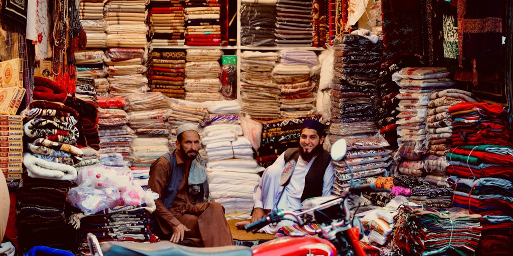 pic of a garment shop in pakistan