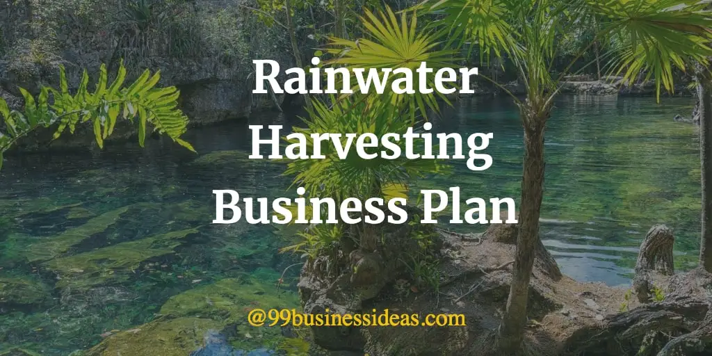 rainwater harvesting business plan