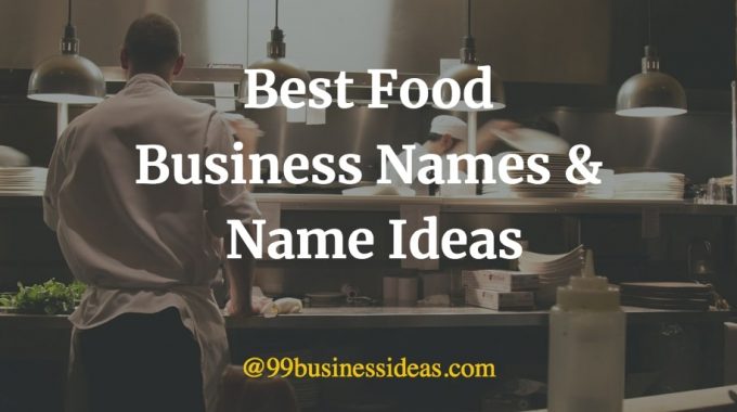 catchy food business names