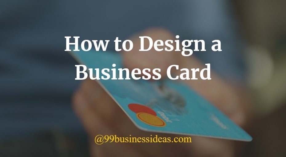 how to design a business card