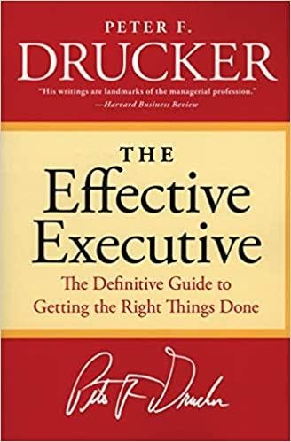the effective executive productivity book