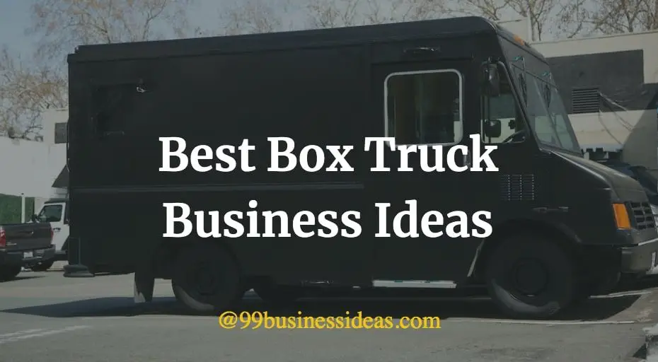 best box truck business ideas