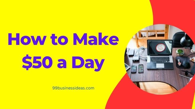 featured image for the blog article on how to make $50 a day